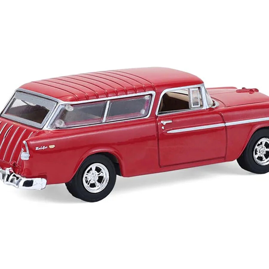 1955 Chevrolet Nomad Custom Wagon Red "Barrett-Jackson" Series 16 1/64 Diecast Model Car by Greenlight Automotive