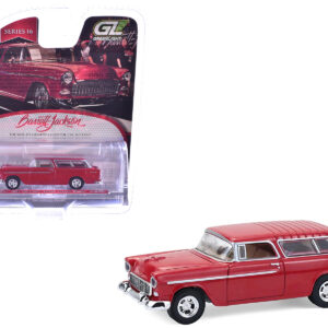 1955 Chevrolet Nomad Custom Wagon Red "Barrett-Jackson" Series 16 1/64 Diecast Model Car by Greenlight from the Sports Car Racing Model Cars store collection.