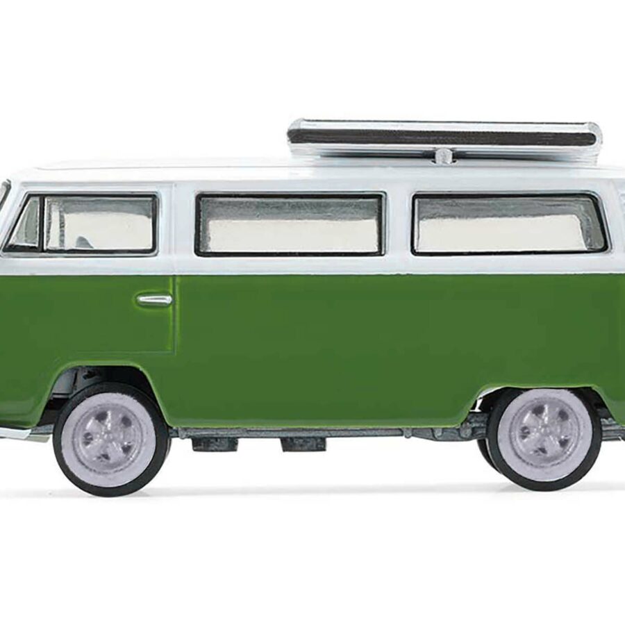1968 Volkswagen Type II Microbus Green and White "Barrett-Jackson" Series 16 1/64 Diecast Model Car by Greenlight from the Volkswagen store collection.