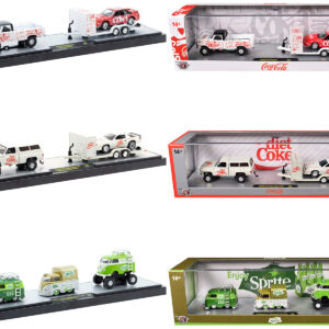 Auto Haulers "Soda" Set of 3 pieces Release 39 Limited Edition to 8000 pieces Worldwide 1/64 Diecast Models by M2 Machines  by Diecast Mania