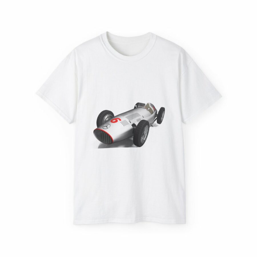 Plain White Tee - Mercedes W154 Silver Arrows from the F1 Jackets store collection.