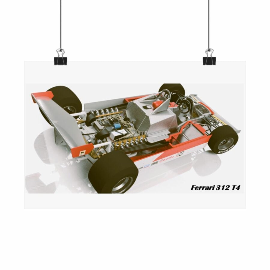 Ferrari 312 T4 3D Render F1 Artwork from the F1 Jackets store collection.
