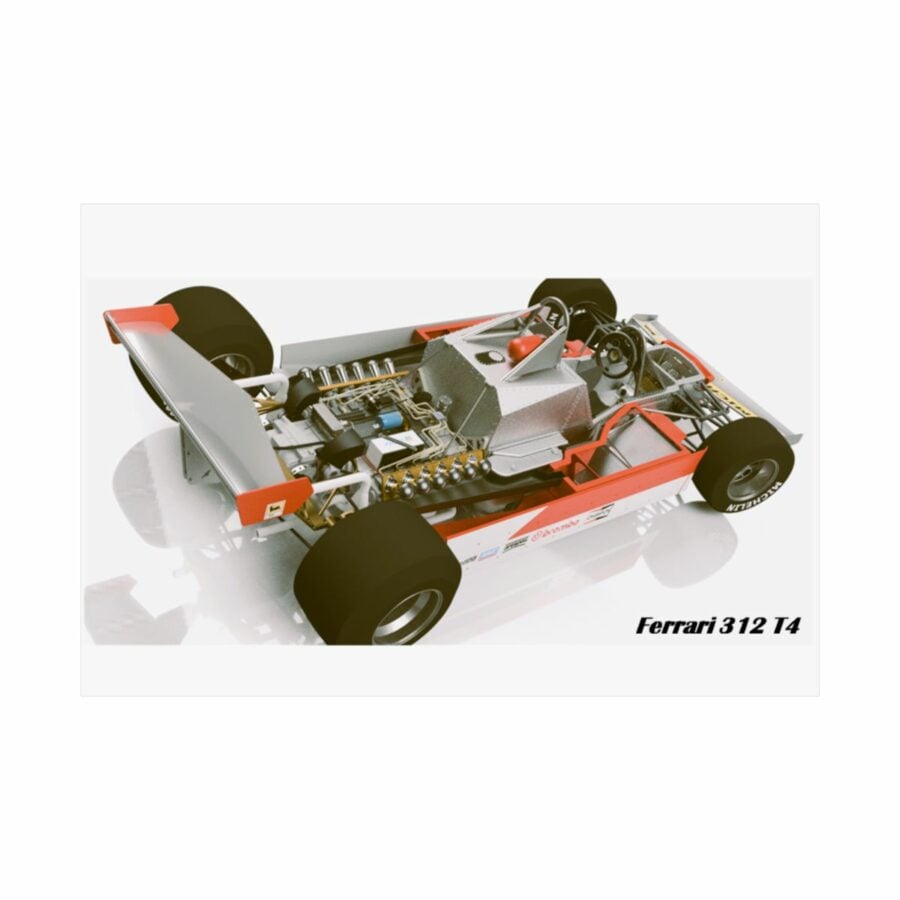 Ferrari 312 T4 3D Render F1 Artwork from the F1 Jackets store collection.