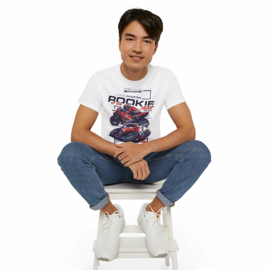 Jorge Martin 2021 MotoGP Legend Racing Tee | Rookie of the Year T-Shirt | Pramac Racing MotoGP Graphic Tee from the Cal Crutchlow store collection.