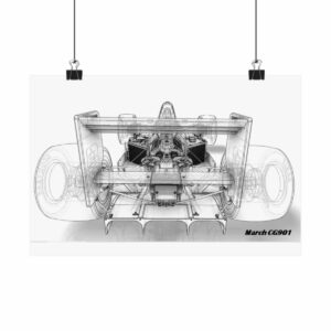 Leyton House March CG901 3D Wireframe from the F1 Clothing store collection.