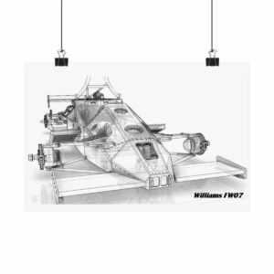 Williams FW07 3D Wireframe Model from the F1 Clothing store collection.
