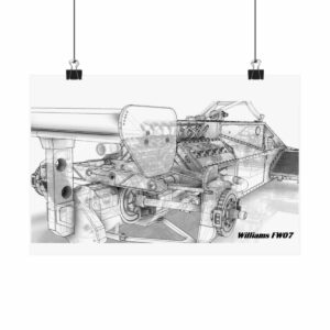 Williams FW07 3D Wireframe Model from the F1 Clothing store collection.