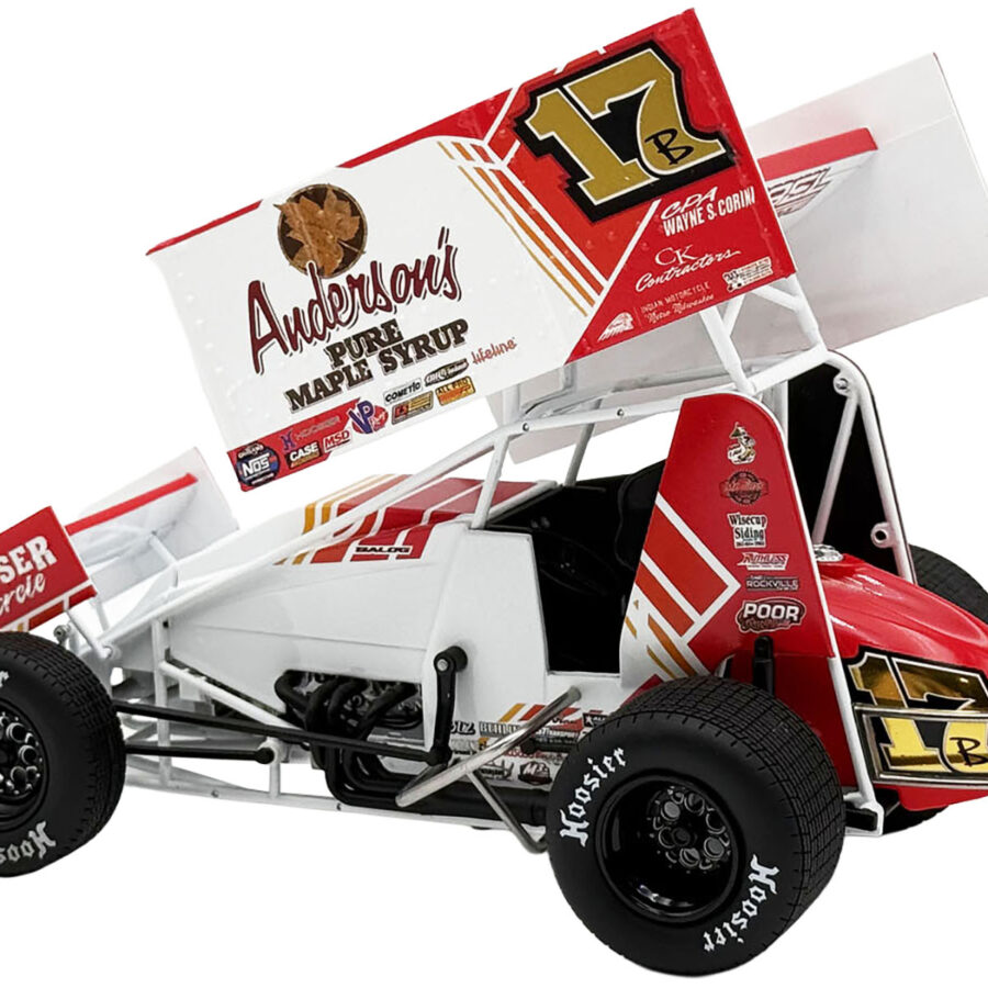 Winged Sprint Car #17B Bill Balog "Anderson's Pure Maple Syrup" (2025) 1/18 Diecast Model Car by ACME Automotive