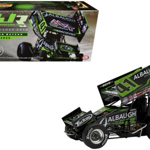 Winged Sprint Car #41 Carson Macedo "Albaugh" Jason Johnson Racing (2025) 1/18 Diecast Model Car by ACME  by Diecast Mania