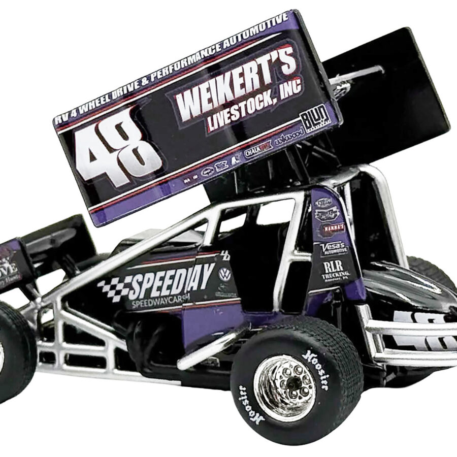 Winged Sprint Car #48 Danny Dietrich "Weikert's Livestock - Speedway Cars" Gary Kauffman Racing (2025) 1/50 Diecast Model Car by ACME Automotive