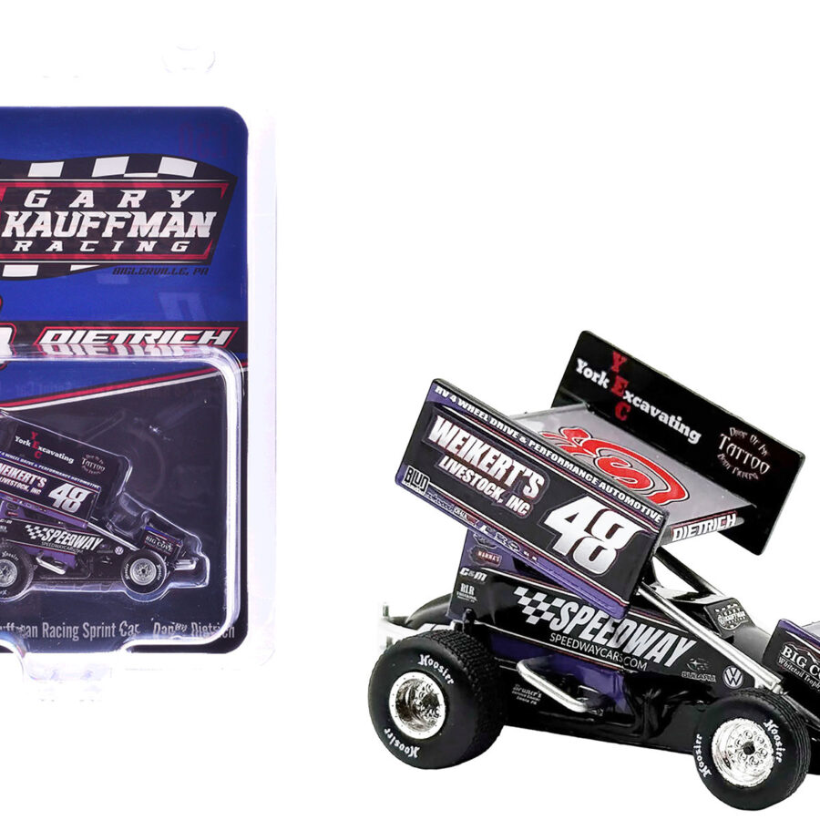Winged Sprint Car #48 Danny Dietrich "Weikert's Livestock - Speedway Cars" Gary Kauffman Racing (2025) 1/50 Diecast Model Car by ACME Automotive