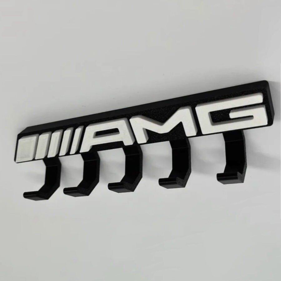 AMG Logo Key Holder – Wall Mounted Adhesive Hook (5 Hooks) from the F1 Clothing store collection.