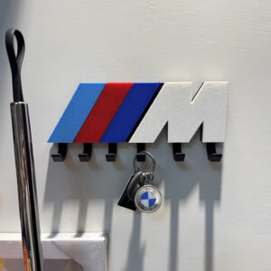 BMW M Logo Key Holder – Wall Mounted Adhesive Hook (6 Hooks) from the Sports Car Racing Collectibles store collection.