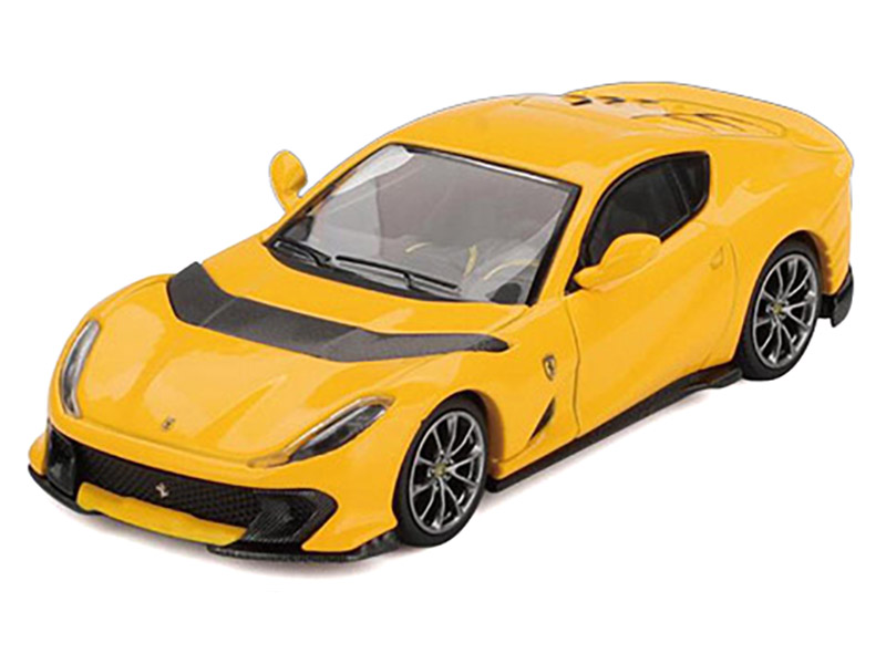Ferrari 812 Competizone Giallo Modena Yellow 1/64 Diecast Model Car by BBR Automotive