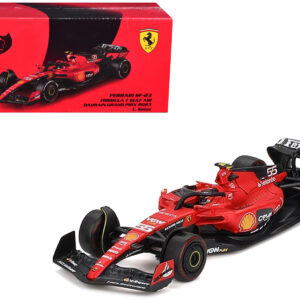 Ferrari SF-23 #55 Carlos Sainz Formula One F1 "Bahrain GP" (2023) 1/64 Diecast Model Car by BBR  by Diecast Mania