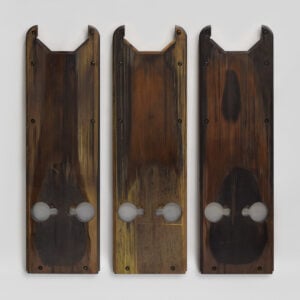 F1 Manor GP Skid Planks / Blocks - Set of 3 - Triptych Wall Art - Attributed to Esteban Ocon, 2016 Japanese Grand Prix from the F1 Drivers store collection.