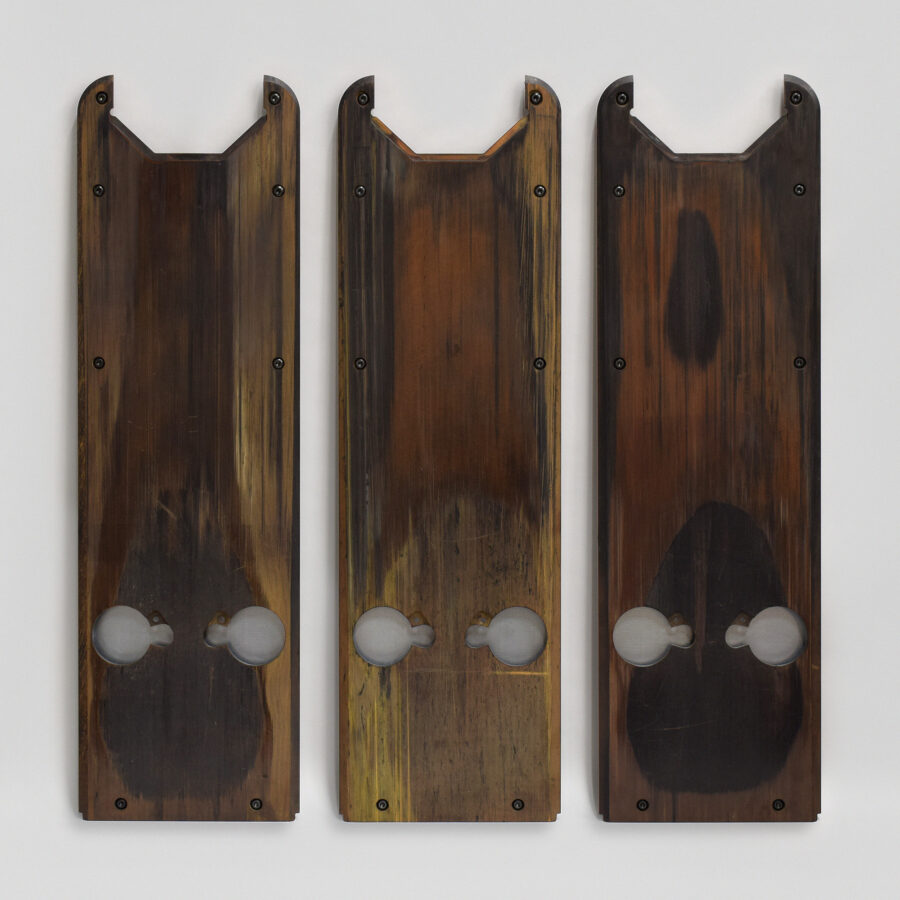 F1 Manor GP Skid Planks / Blocks - Set of 3 - Triptych Wall Art - Attributed to Esteban Ocon, 2016 Japanese Grand Prix F1 Jackets