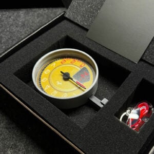 Ferrari 488 Tachometer Keychain – Inspired Redline Design Yellow Edition Lewis Hamilton by ADDICT