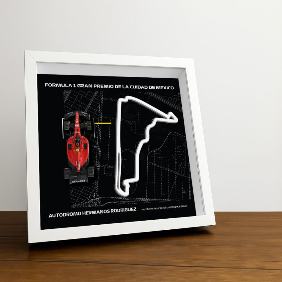 F1 Framed - Gran Premio De La Cuidad De Mexico - Autodromo Hermanos Rodriguez | Various Cars | F1 Wall Art | F1 Gift | Formula One - 01 - Red Bull F1 RB19 11 Perez Mexican GP - Hermanos Rodriguez Track Art