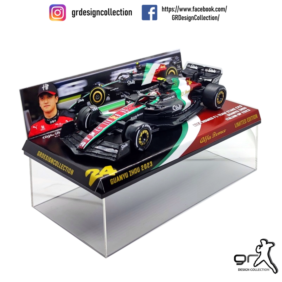 Guanyu Zhou - Alfa Romeo Stake C43 - F1 Italian GP 2023 / 1:43 from the Alfa Romeo store collection.