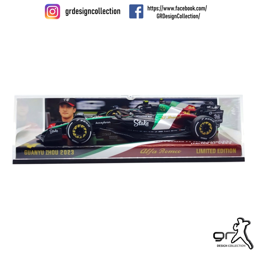Guanyu Zhou - Alfa Romeo Stake C43 - F1 Italian GP 2023 / 1:43 from the Alfa Romeo store collection.