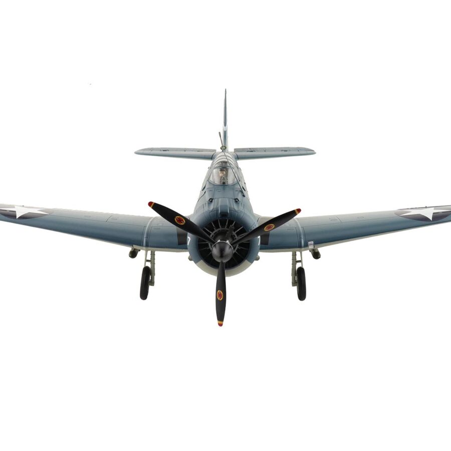 Douglas SBD-3 Dauntless Aircraft "Dusty Kleiss S-7 Scouting Six USS Enterprise" (1942) United States Navy "Premium Collection" 1/32 Diecast Model by Hobby Master Automotive