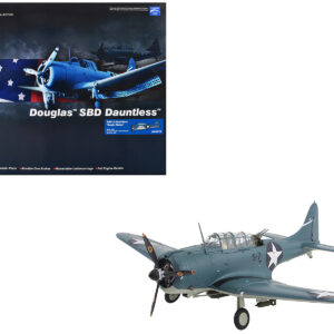 Douglas SBD-3 Dauntless Aircraft "Dusty Kleiss S-7 Scouting Six USS Enterprise" (1942) United States Navy "Premium Collection" 1/32 Diecast Model by Hobby Master Sports Car Racing Model Cars by Diecast Mania