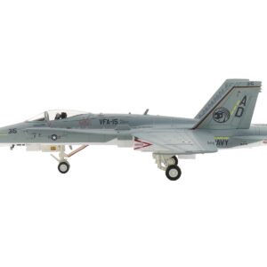 McDonnell Douglas F/A-18C Hornet Aircraft "VFA-15 Retro TAC Demo Jet VFA-106 Gladiators" (2017) United States Navy "Air Power Series" 1/72 Diecast Model by Hobby Master  by Diecast Mania