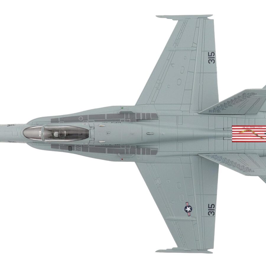 McDonnell Douglas F/A-18C Hornet Aircraft "VFA-15 Retro TAC Demo Jet VFA-106 Gladiators" (2017) United States Navy "Air Power Series" 1/72 Diecast Model by Hobby Master Automotive