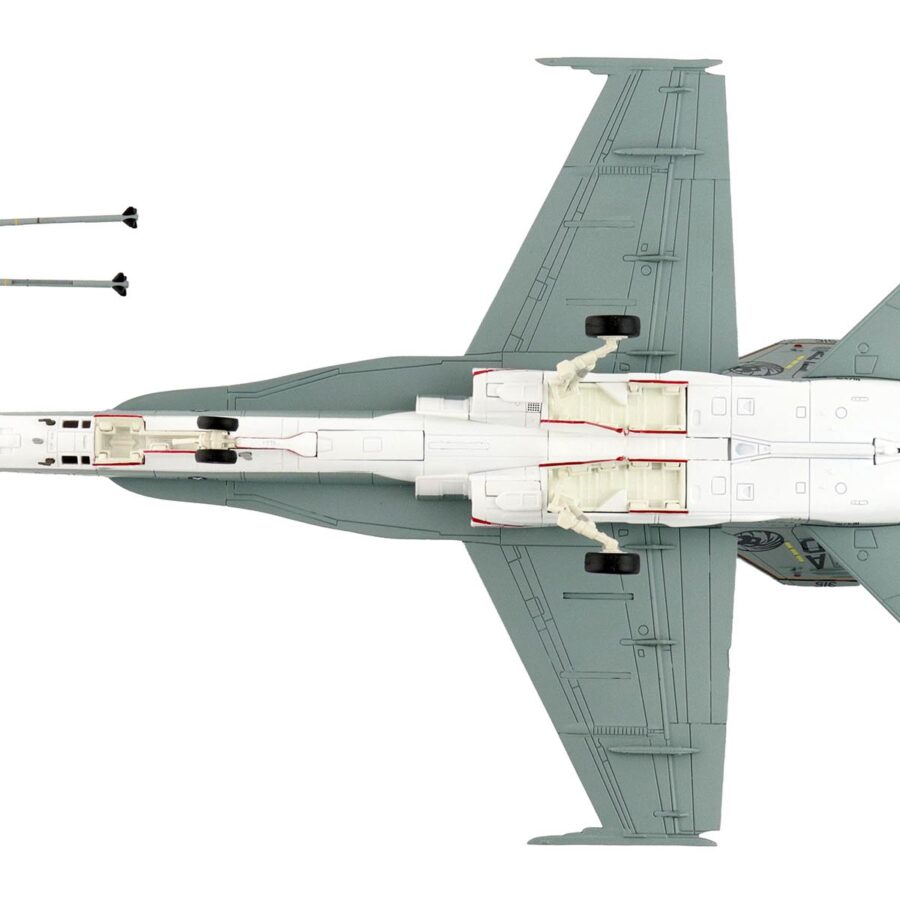 McDonnell Douglas F/A-18C Hornet Aircraft "VFA-15 Retro TAC Demo Jet VFA-106 Gladiators" (2017) United States Navy "Air Power Series" 1/72 Diecast Model by Hobby Master Automotive