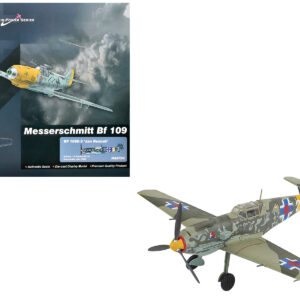 Messerschmitt Bf 109E-3 Fighter Aircraft "White 2 Jan Reznak 13.(slow)/JG 52 Kraznodar USSR" (1943) German Luftwaffe "Air Power Series" 1/48 Diecast Model by Hobby Master by Diecast Mania