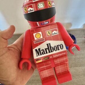 F1 Figura Minifigure XXL Michael Schumacher 2000 world champion Ferrari team GP size XXL F1 Drivers by RacingModelCar