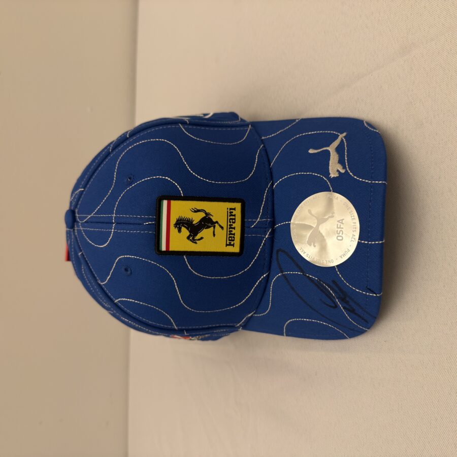 Lewis Hamilton Signed Ferrari Monza cap with UACC-COA F1 Caps