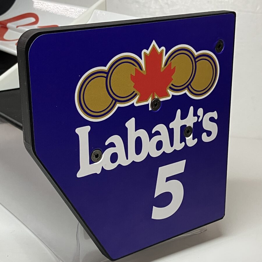 Nigel Mansell signed Williams FW14B scale rear wing F1 Art