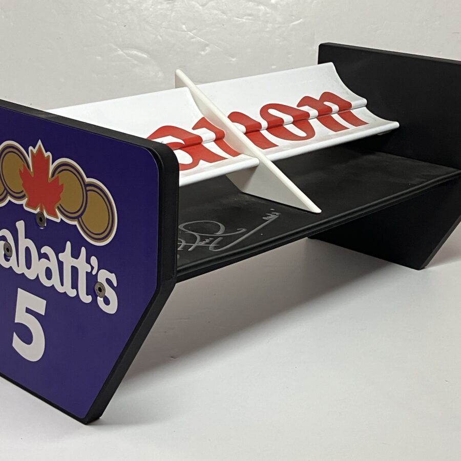Nigel Mansell signed Williams FW14B scale rear wing F1 Art