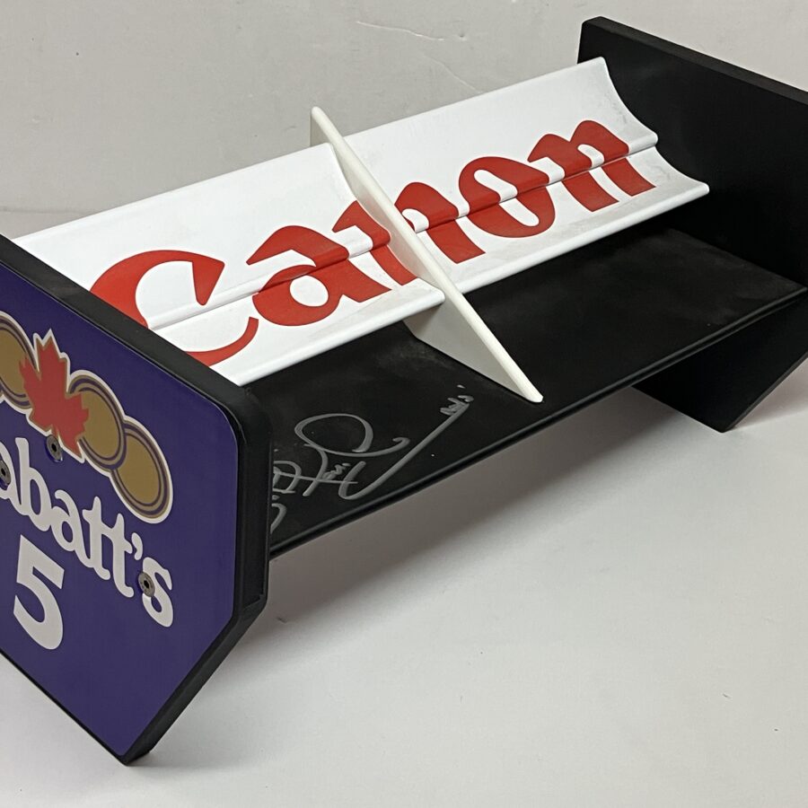 Nigel Mansell signed Williams FW14B scale rear wing F1 Art