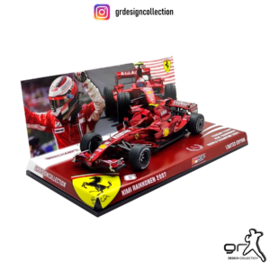 Kimi Raikkonen - Ferrari F2007 - F1 World Champion 2007 - 1:43 [TALL BOX] Formula 1 Memorabilia by grdesigncollection