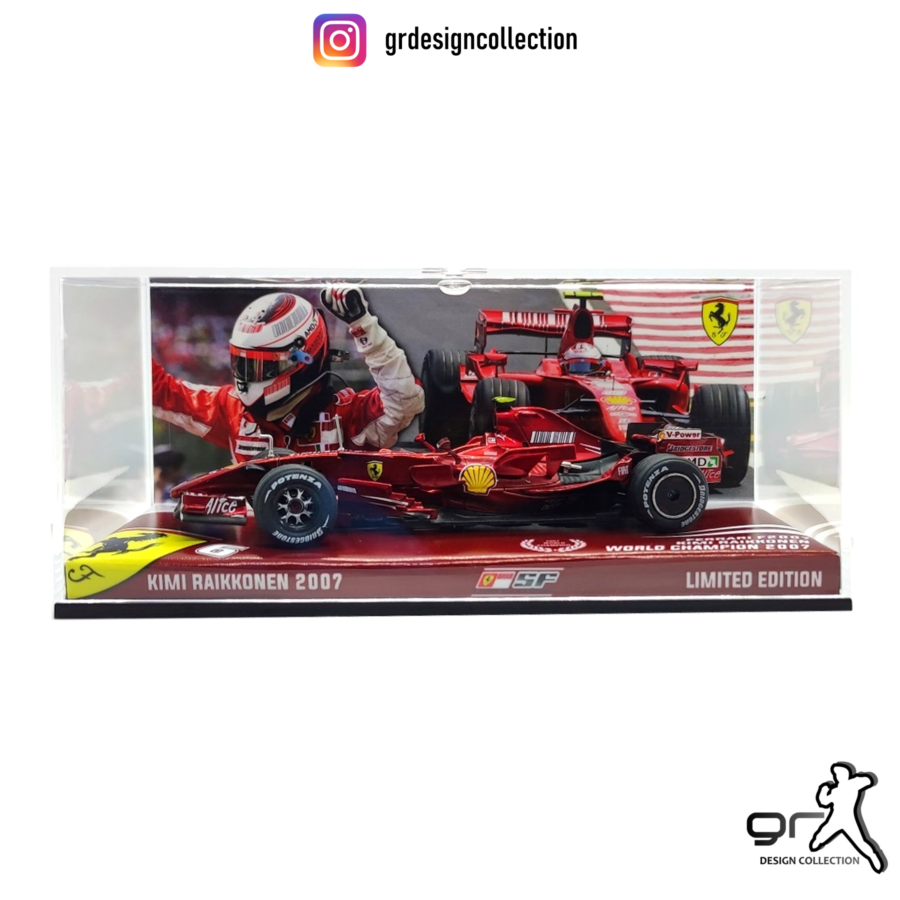 Kimi Raikkonen - Ferrari F2007 - F1 World Champion 2007 - 1:43 [TALL BOX] from the Ferrari F1 Memorabilia store collection.