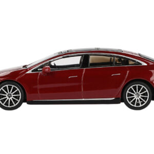 Mercedes-Benz EQS 580 4MATIC Red Metallic with Sun Roof Limited Edition 1/64 Diecast Model Car by Mini GT from the Sports Car Racing Collectibles store collection.