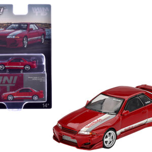 Nissan Skyline GT-R (R32) RHD (Right Hand Drive) "Veilside Combat C-I" Gem Red Metallic Limited Edition 1/64 Diecast Model Car by Mini GT from the Sports Car Racing Collectibles store collection.