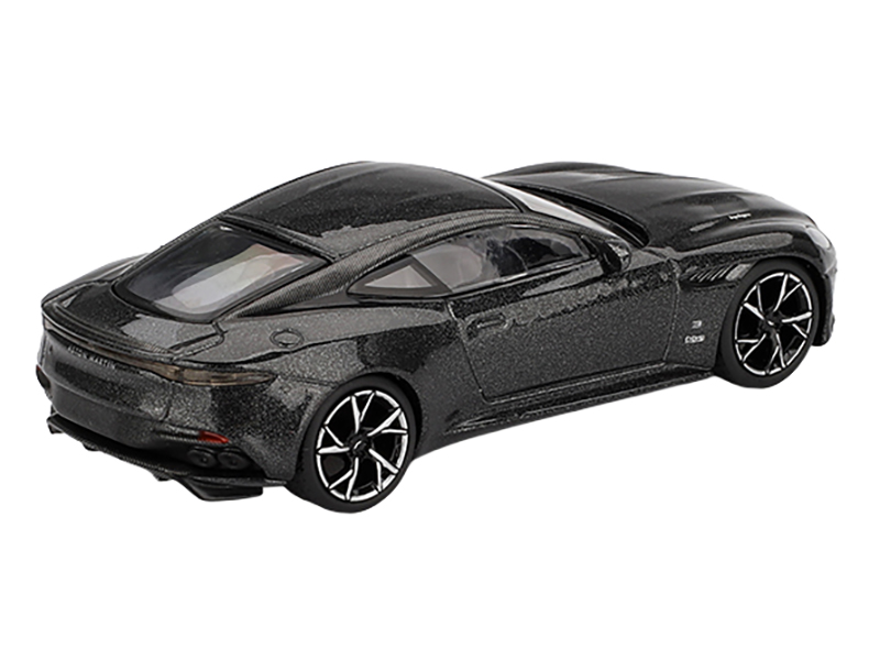 Aston Martin DBS RHD (Right Hand Drive) "007 Edition" Black Metallic Limited Edition 1/64 Diecast Model Car by Mini GT Automotive