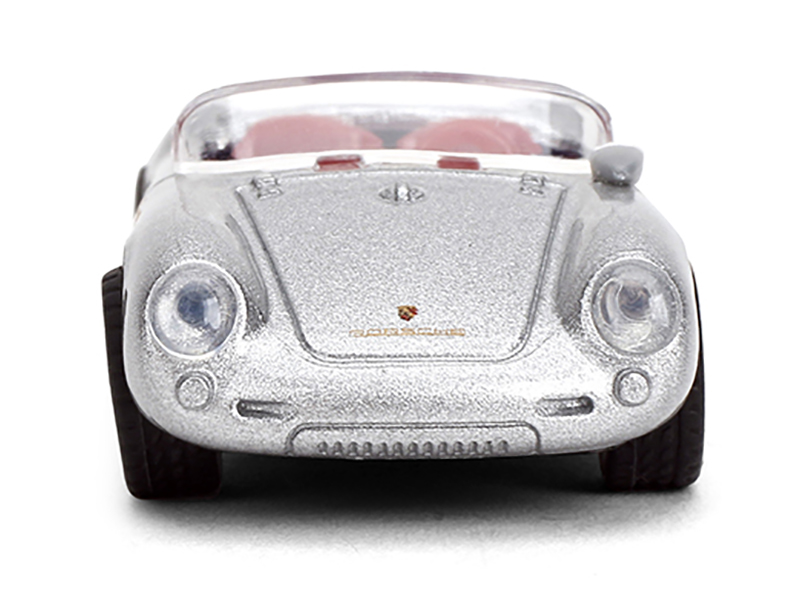 1955 Porsche 550 Spyder Silver Metallic with Red Interior "Collection" Series 1/64 Diecast Model Car by Majorette Automotive