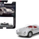1955 Porsche 550 Spyder Silver Metallic with Red Interior "Collection" Series 1/64 Diecast Model Car by Majorette