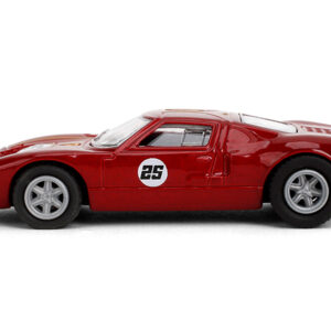 1965 Ford GT40 MK1 #25 Red Metallic with Gold Stripes "Collection" Series 1/64 Diecast Model Car by Majorette from the Sports Car Racing Model Cars store collection.
