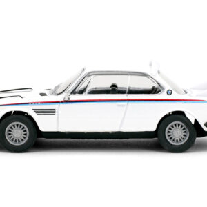 1975 BMW 3.0 CSL White with Red and Blue Stripes "Collection" Series 1/64 Diecast Model Car by Majorette from the Sports Car Racing Model Cars store collection.