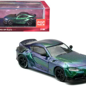 Toyota HKS GR Supra RHD (Right Hand Drive) Magic Purple Metallic 1/64 Diecast Model Car by Pop Race  by Diecast Mania