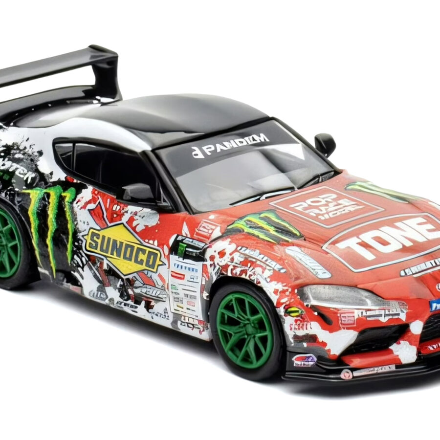Toyota Pandem GR Supra RHD (Right Hand Drive) Daigo Saito "D1 Grand Prix" (2024) 1/64 Diecast Model Car by Pop Race Automotive