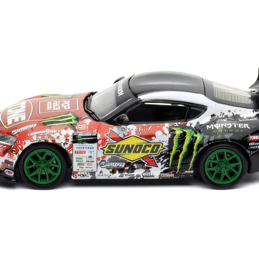 Toyota Pandem GR Supra RHD (Right Hand Drive) Daigo Saito "D1 Grand Prix" (2024) 1/64 Diecast Model Car by Pop Race Automotive