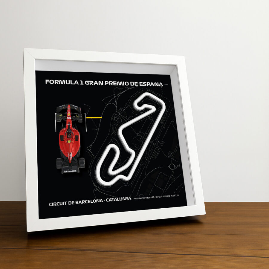 F1 Framed - Grand Premio De Espana - Circuit De Barcelona - Catalunya | Various Cars | F1 Wall Art | Circuit Frame | F1 Gift | Formula One - 01 - Red Bull F1 RB19 11 Perez from the Spanish GP - Barcelona Catalunya Track Art store collection.