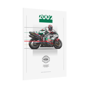 Colin Edwards | 2002 Honda VTR 1000 SP2 Poster | Superbike WSBK Digital Download | Motorcycle Racing Wall Art from the Formula 1 Memorabilia store collection.